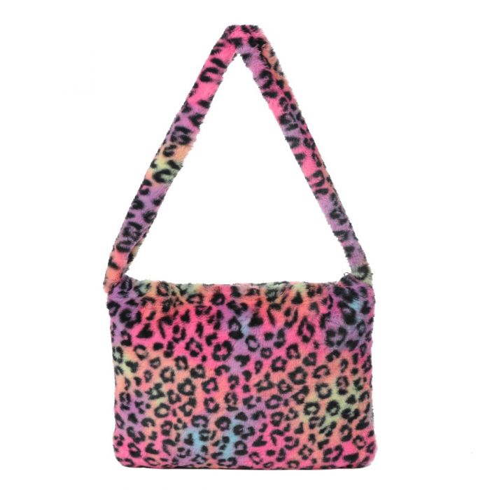 Leopard fur shoulder bag shop
